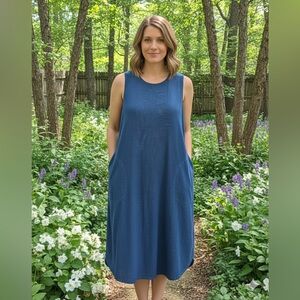 Pure Jill Indigo Denim Top